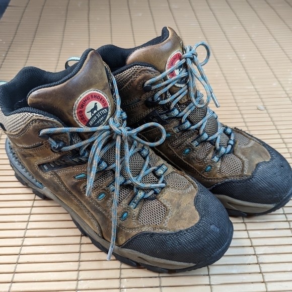Red Wing Irish Setter TWO HARBORS 84204 hiking aluminum toe Waterproof shoes. Wo - Picture 3 of 11